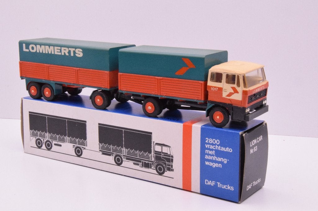 DAF 2800  ''Lommerts Delfzijl ''  Lion Car, Ophalen of Verzenden, Zo goed als nieuw, Bus of Vrachtwagen, Lion Toys