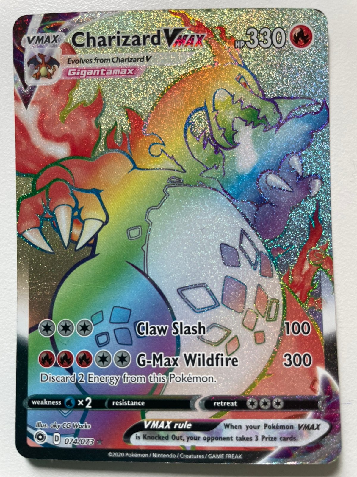 Charizard pokemon kaart, Ophalen of Verzenden, Zo goed als nieuw