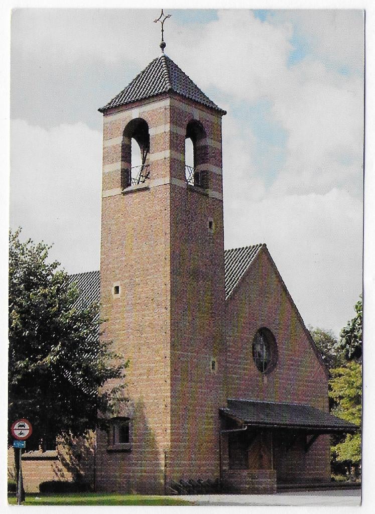 Nijkerk Ned. Herv. Vredeskerk - Ongelopen ansichtkaart B4412, Ophalen of Verzenden, 1980 tot heden, Ongelopen