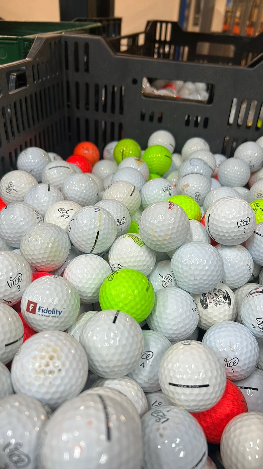 100 Stuks Vice Pro Golfballen, Sport en Fitness, Golf, Ophalen of Verzenden, Zo goed als nieuw, Bal(len)