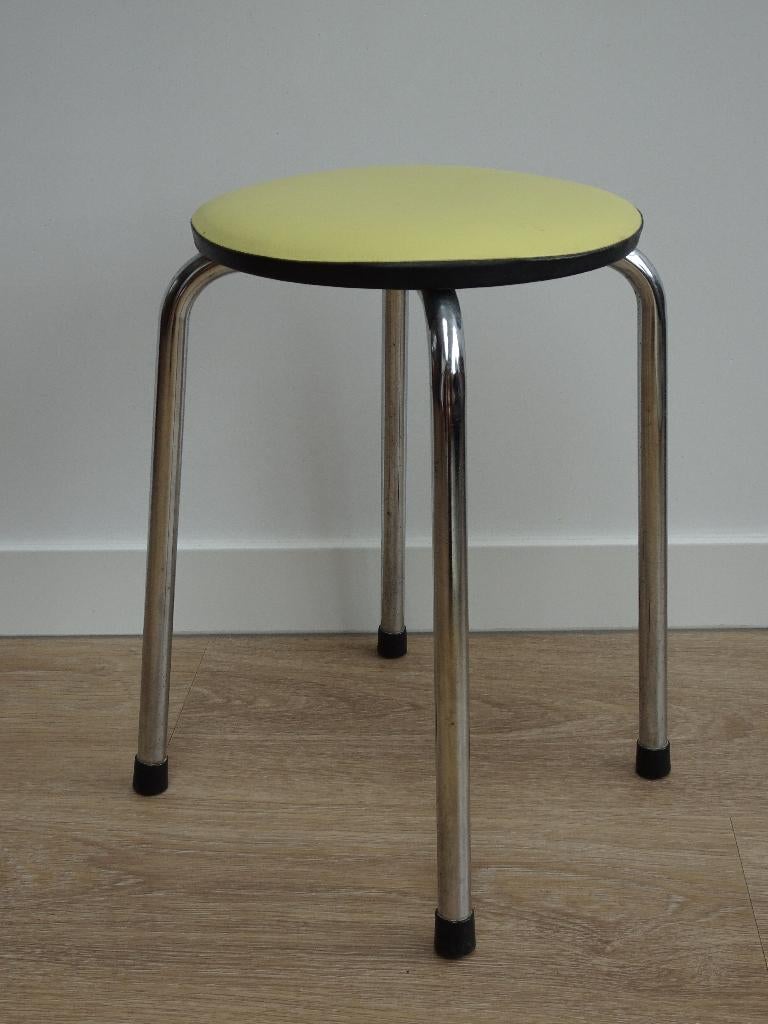 Vintage Brabantia kruk (50 ties stijl), Ophalen, Gebruikt, Staal