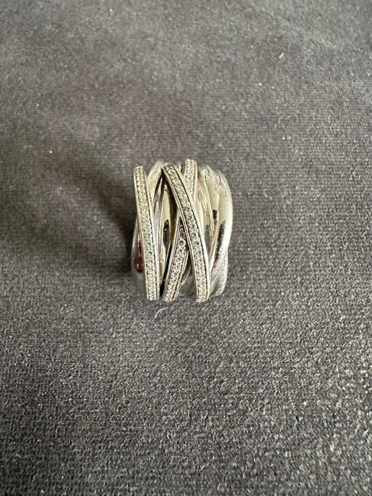 Mooie Ti Sento ring 17,5 mm, Sieraden, Tassen en Uiterlijk, Ringen, Ophalen of Verzenden, Zo goed als nieuw, 17 tot 18, Dame