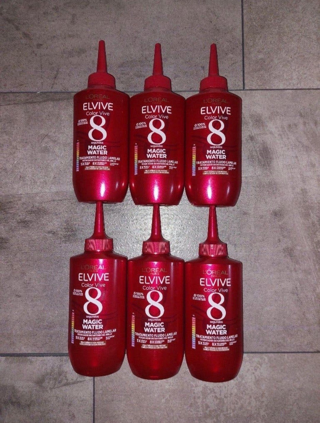 6 flessen L'Oréal Elvive Color Vive Magic Water (advr 452), Ophalen of Verzenden, Nieuw, Haarverzorger of -hersteller