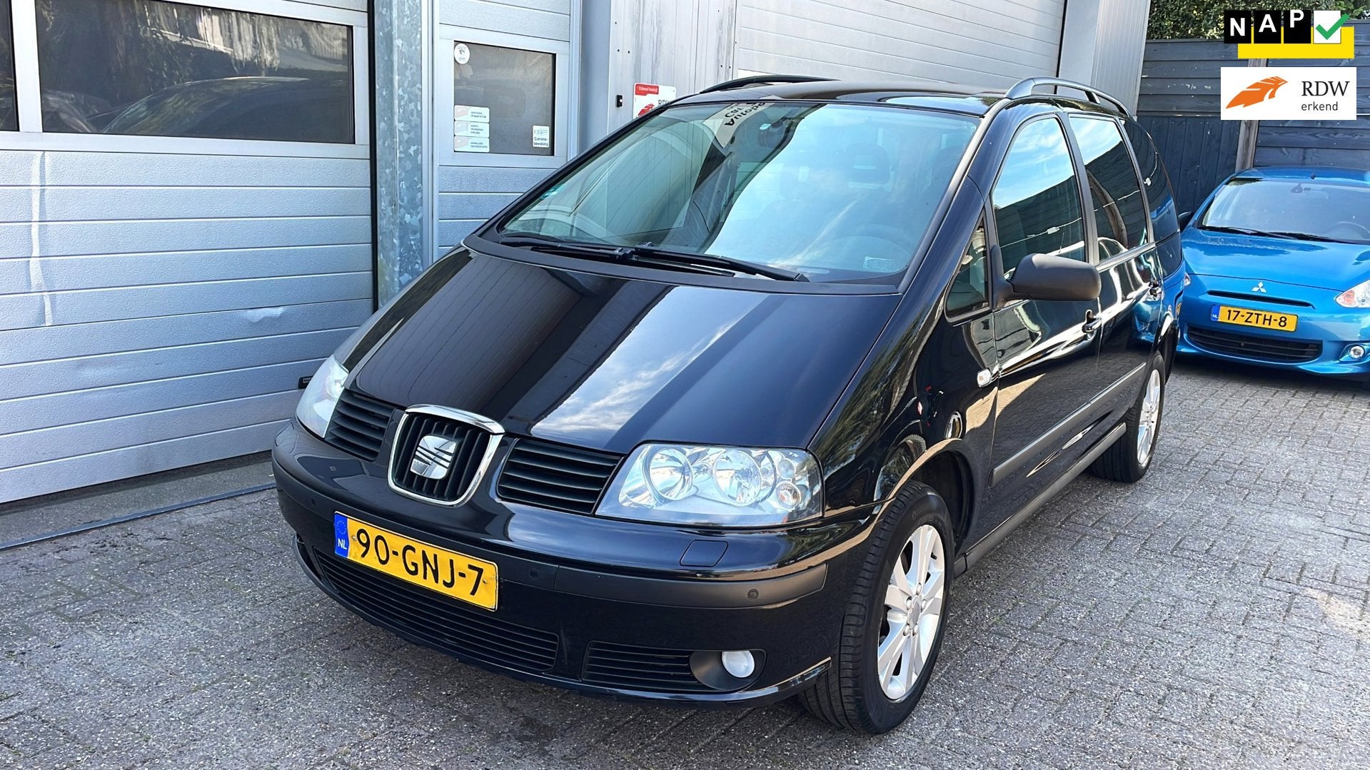 Seat Alhambra 2.0 Dynamic 7zit-Clima-Cruise-Trekhaak-New APK, Auto's, Voorwielaandrijving, Stof, 1553 kg, Zwart
