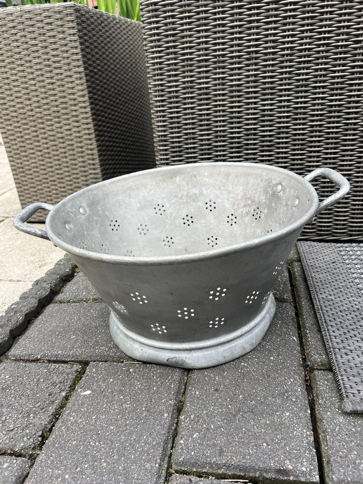 Aluminium zeef vergiet, Steen, Minder dan 30 cm, Rond, Ophalen of Verzenden