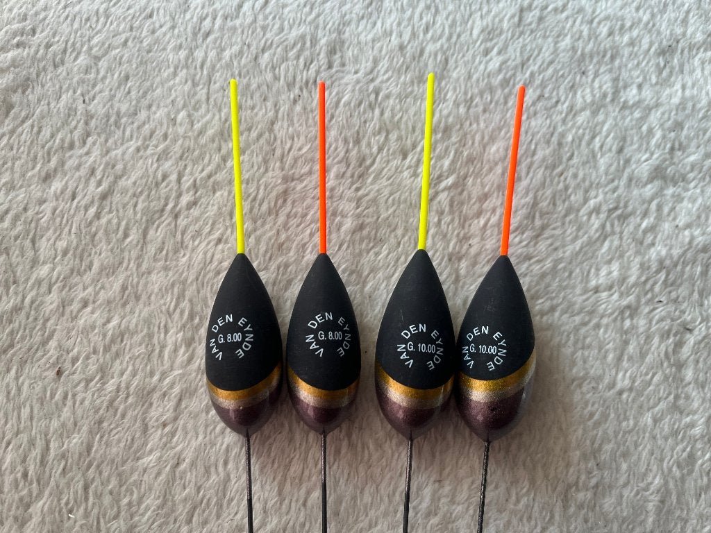 adv 103 / NIEUW serie 4 dobbers VAN DEN EYNDE, Ophalen of Verzenden, Nieuw, Dobber of Lood