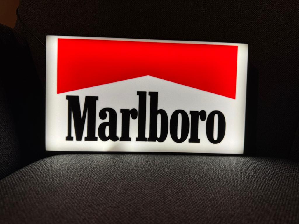 Marlboro ledbak, Verzenden, Zo goed als nieuw, Lichtbak of (neon) lamp
