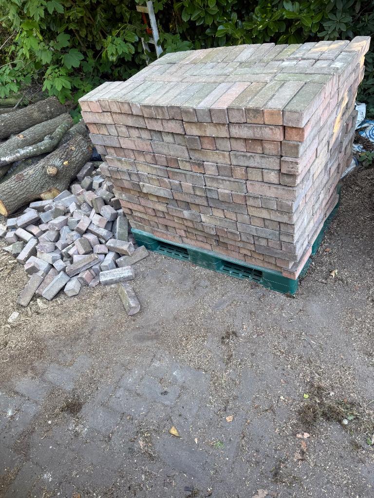 Klinkers, Tuin en Terras, Ophalen, Gebruikt, Klinkers, Minder dan 5 m²