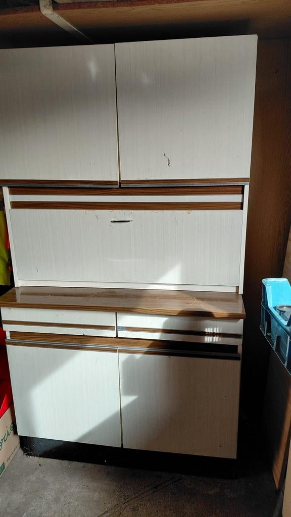 Buffetkast formica vintage jaren zeventig, Ophalen, Gebruikt, 25 tot 50 cm, 150 tot 200 cm