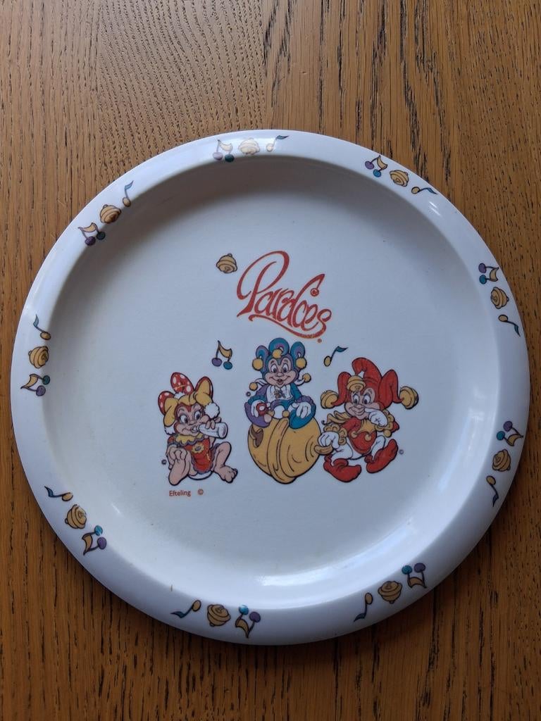 Vintage Efteling Melamine ontbijtbord uit 1989., Verzamelen, Ophalen of Verzenden, Gebruikt, Gebruiksvoorwerp