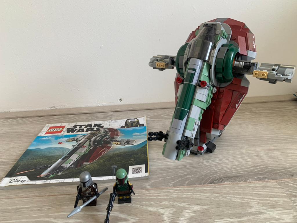 Boba Fett's Starship (Slave I) -75312- 100% COMPLEET, Ophalen of Verzenden, Zo goed als nieuw, Actiefiguurtje