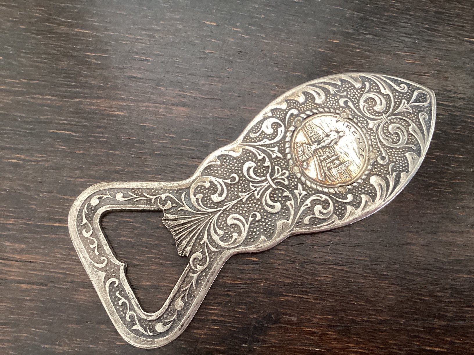 Firenze - Florence Italie / zilver fles opener, Ophalen of Verzenden