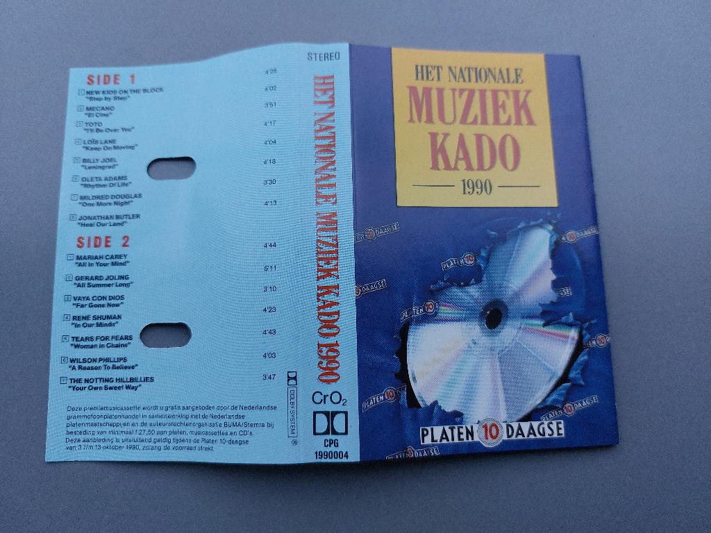 HET NATIONALE MUZIEK KADO 1990 (MC), Ophalen of Verzenden, Zo goed als nieuw, Origineel, 1 bandje