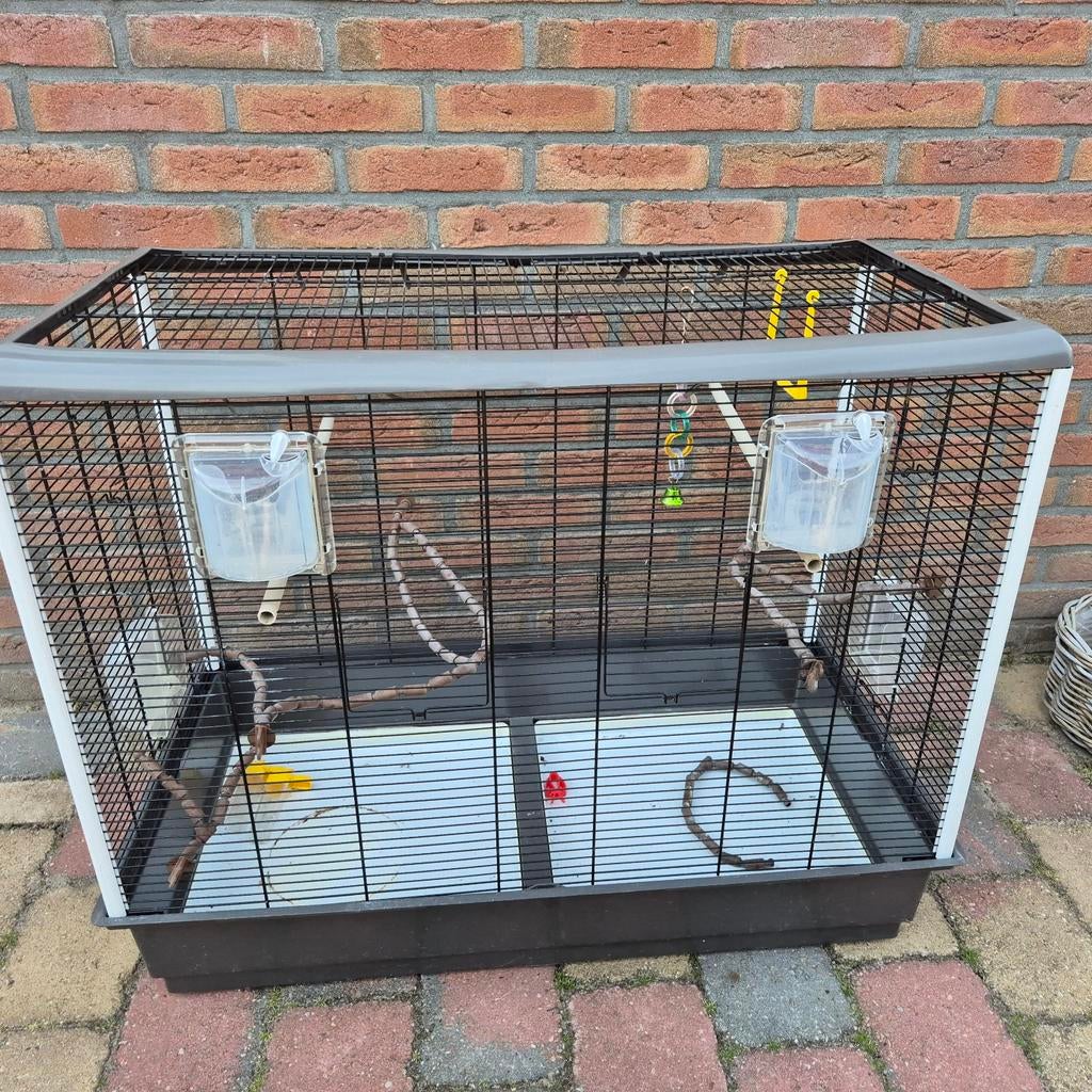 Grote vogelkooi, Ophalen, Zo goed als nieuw, Metaal, Vogelkooi