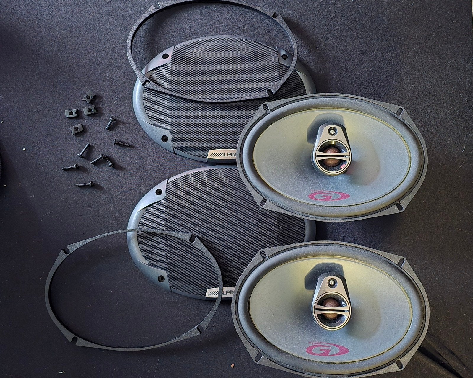 Alpine SPG-69C3 3-weg coaxiale speakers (350W piek), Auto diversen, Autoradio's, Ophalen, Gebruikt