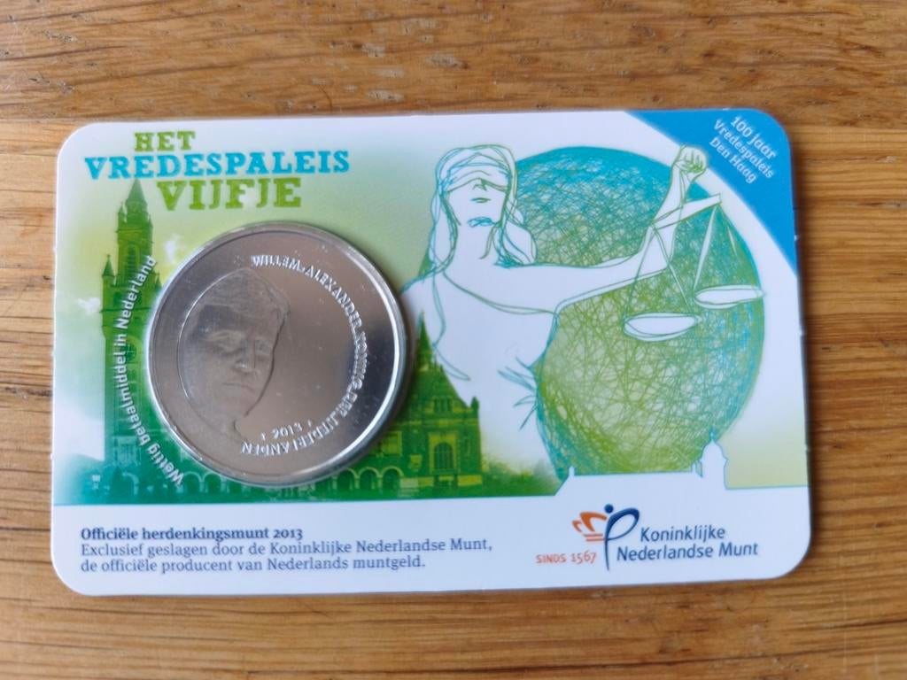 Het Vredespaleis Vijfje, Ophalen of Verzenden, Euro's