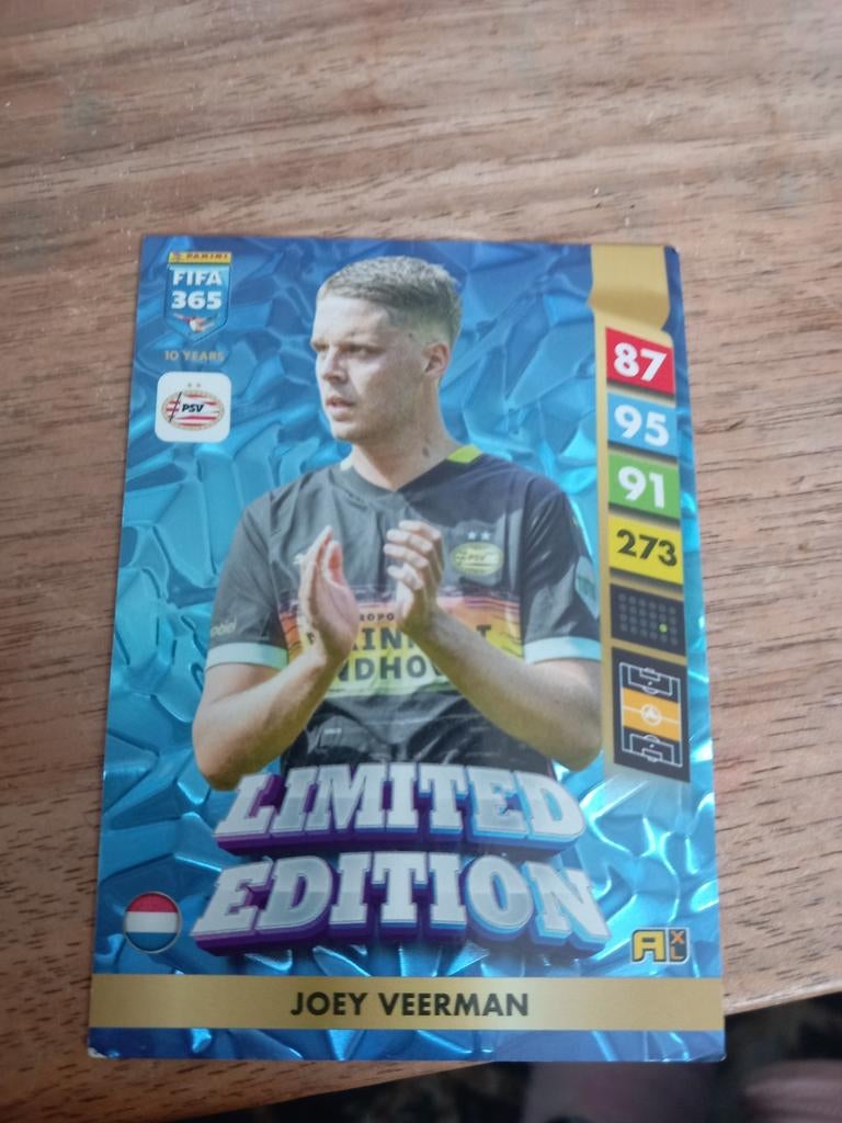 Joey Veerman Limited Edition FIFA 365 Adrenalyn XL kaart, Verzamelen, Ophalen of Verzenden