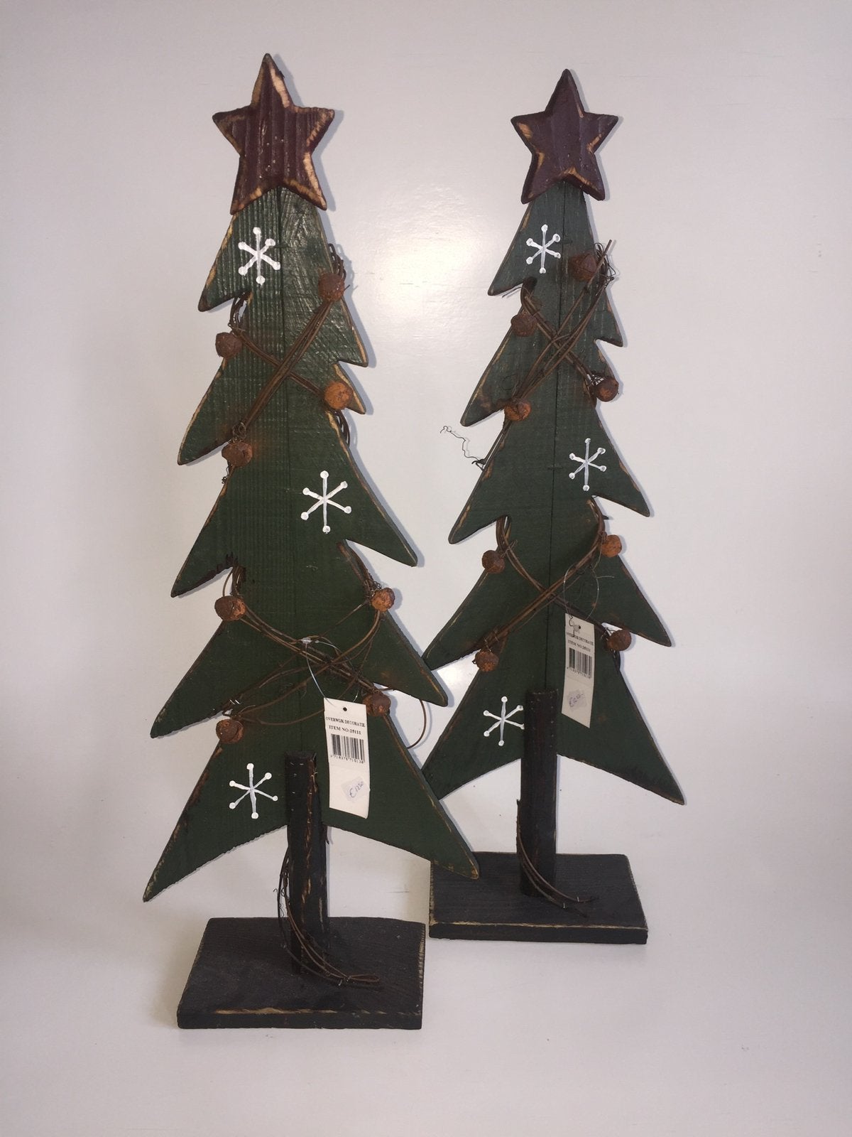 2 houten kerstbomen, Ophalen of Verzenden, Nieuw