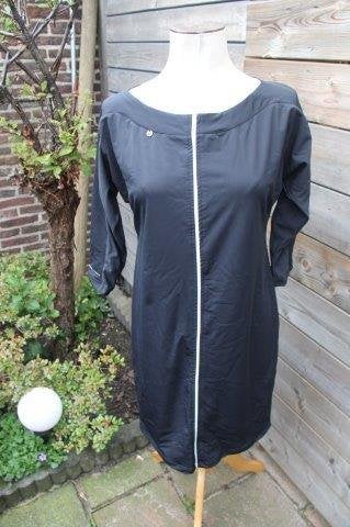 Jurk zwart Zip73 mt M travelstof Vaste prijs AANBIEDING, Kleding | Dames, Maat 38/40 (M), Zwart, Zip73, Ophalen of Verzenden