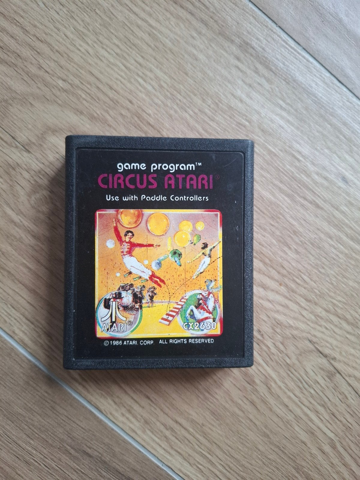Circus Atari (CX2630) voor Atari 2600 - Gebruikt, Spelcomputers en Games, Games | Atari, Gebruikt, Racen en Vliegen, 2 spelers