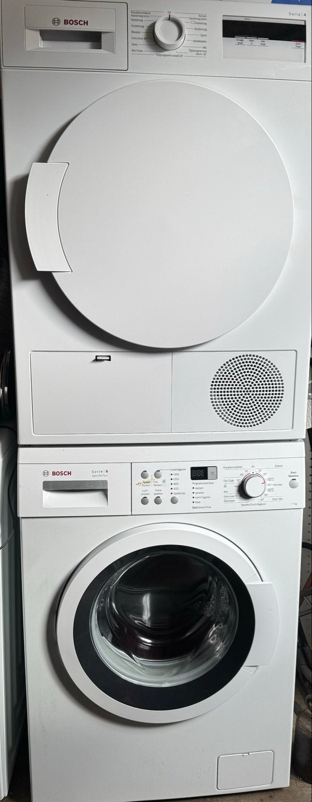 Bosch Wasmachine Serie 6 & Droger Serie 4, Witgoed en Apparatuur, Ophalen, Gebruikt, 4 tot 6 kg, .