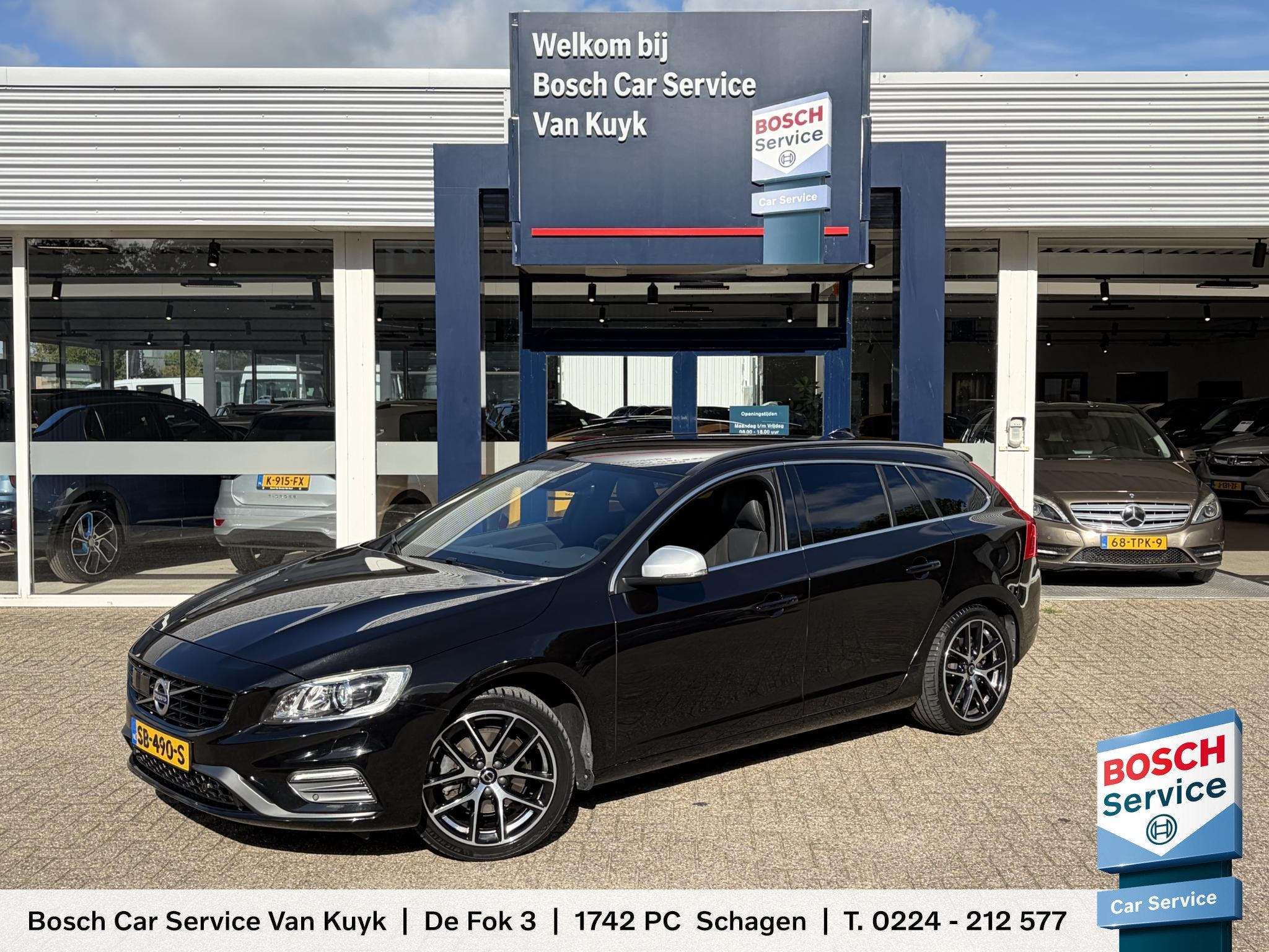 Volvo V60 2.0 T4 Business Sport / Automaat / 190 PK / Dealer, Auto's, Dealer onderhouden, Stof, Gebruikt, Euro 6