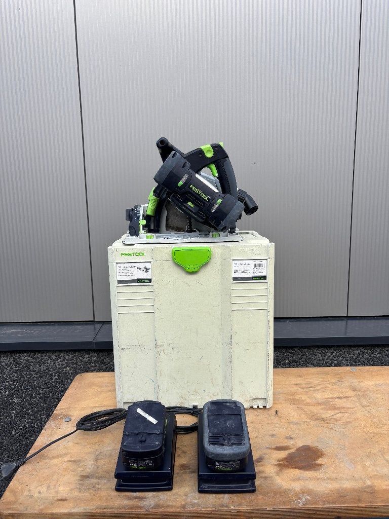 Festool TSC 55 Li REB-Basic 18 Volt Accu Invalcirkelzaag, Doe-het-zelf en Verbouw, Gereedschap | Zaagmachines, Gebruikt, Invalzaag
