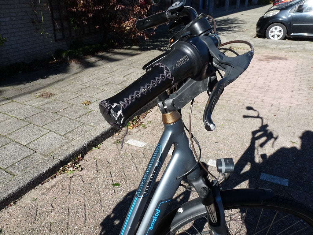 elektrische fiets dames/heren merk: AMSLOD, Gebruikt, 50 km per accu of meer, 55 tot 59 cm, Ophalen