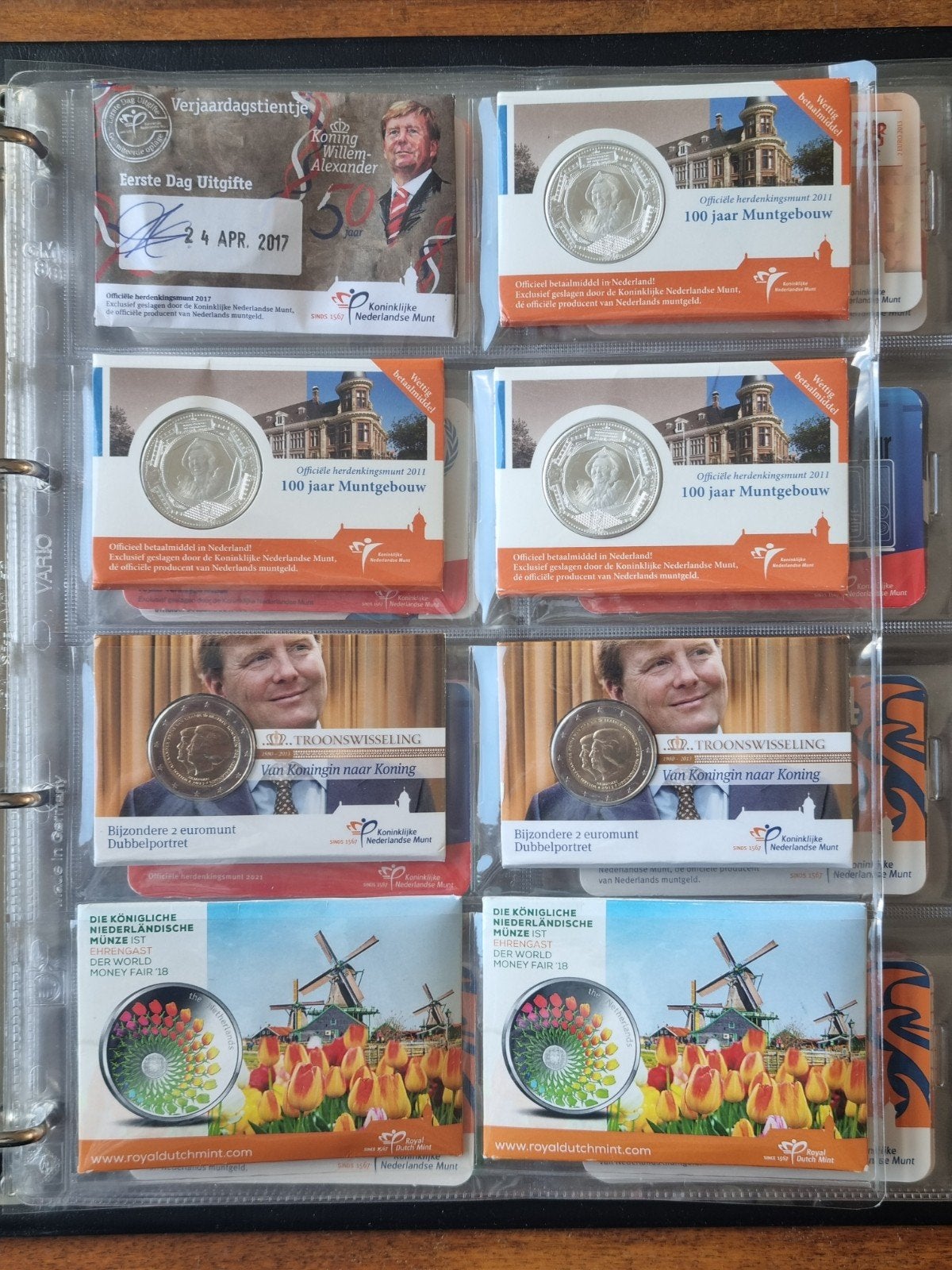 Album met totaal 44 coincards., Ophalen of Verzenden, Nederland, Munten