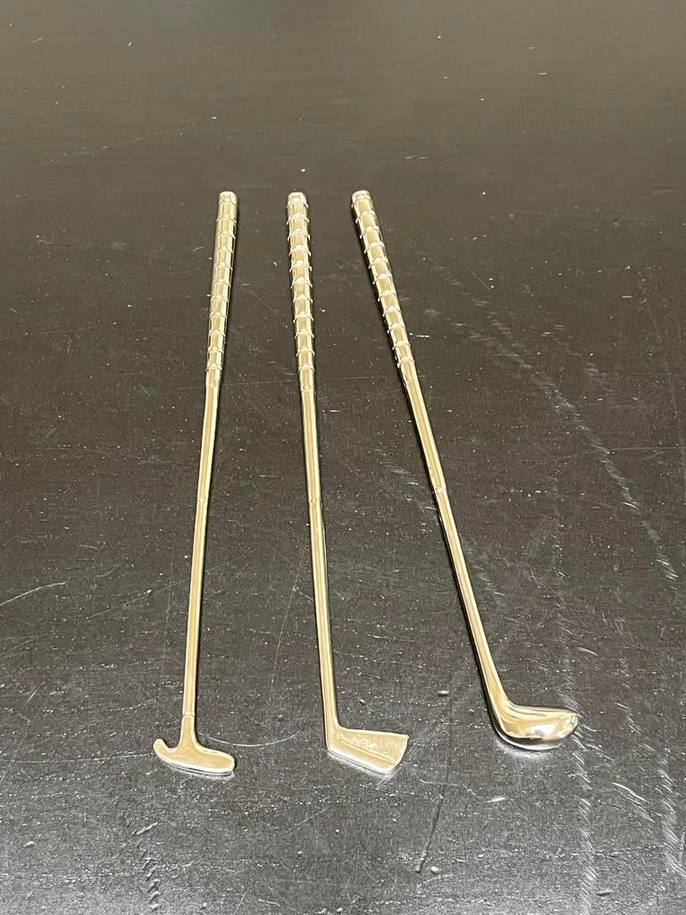 Verzilverde Mini Golf Clubs - 15 cm, Ophalen of Verzenden, Nieuw, Overige typen, Overige merken