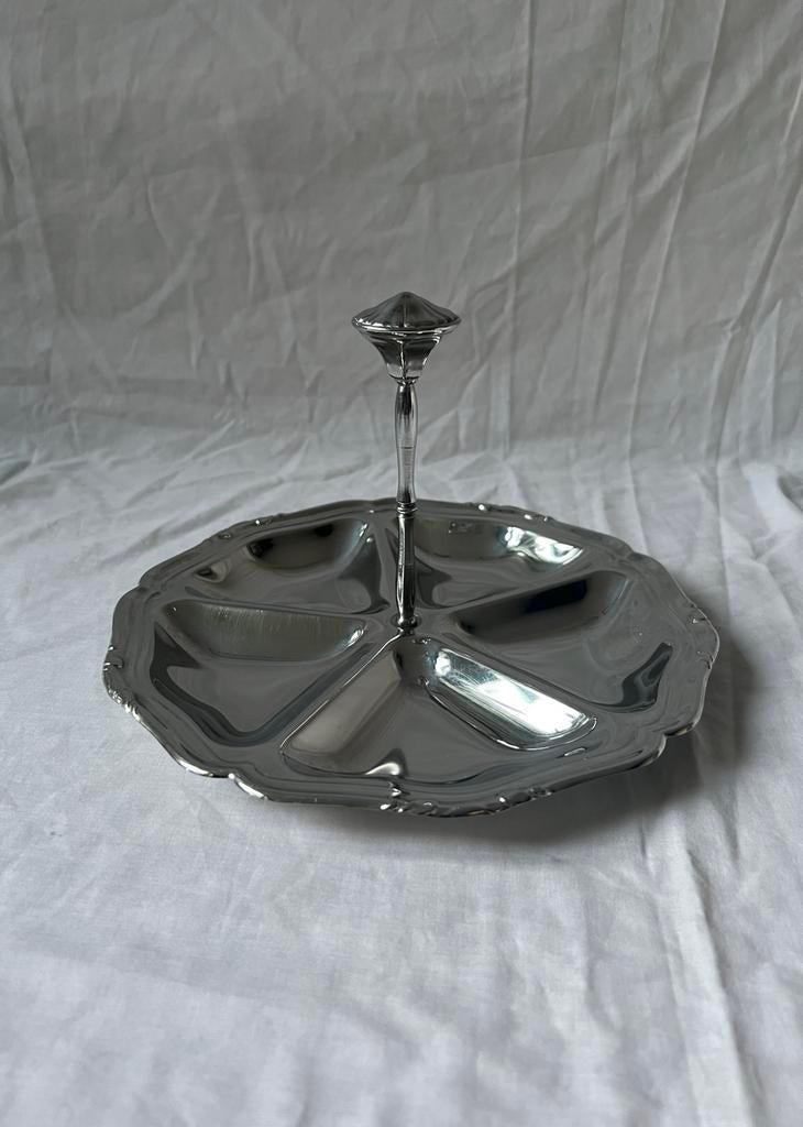 Vintage Franse serveerschaal Guy Degrenne | RVS snack tray, Ophalen, Overige materialen, Overige stijlen, Schaal of Schalen