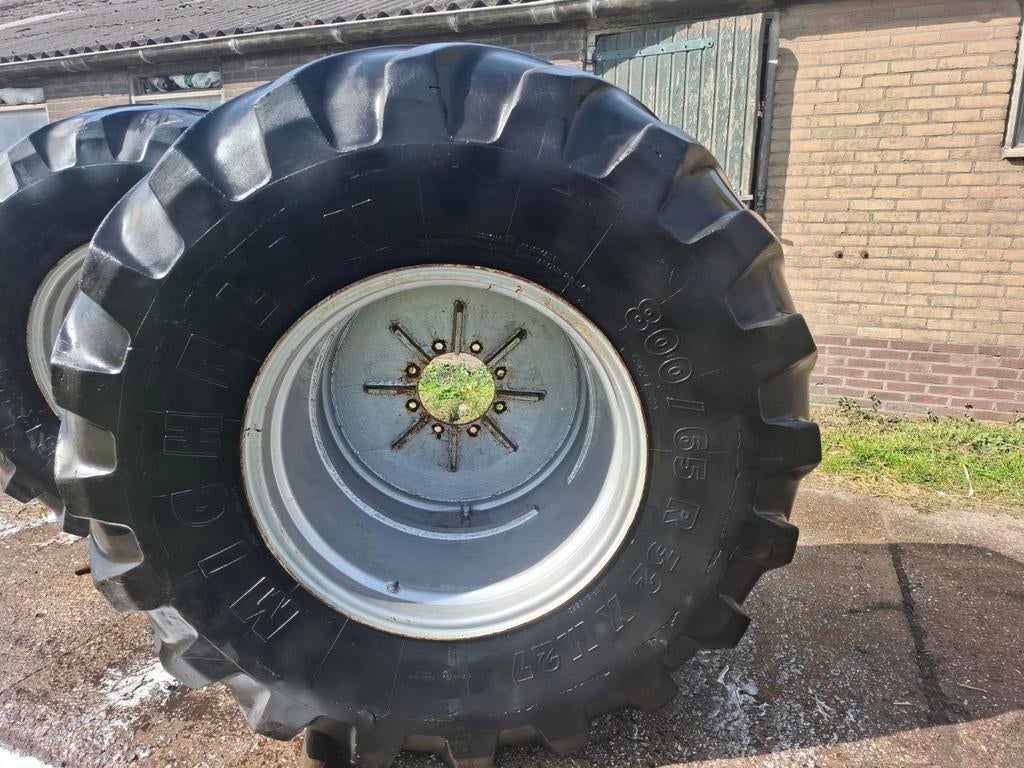 Set Michelin 800 65r32, Zakelijke goederen, Agrarisch | Onderdelen | Banden, Velgen en Assen, Ophalen of Verzenden