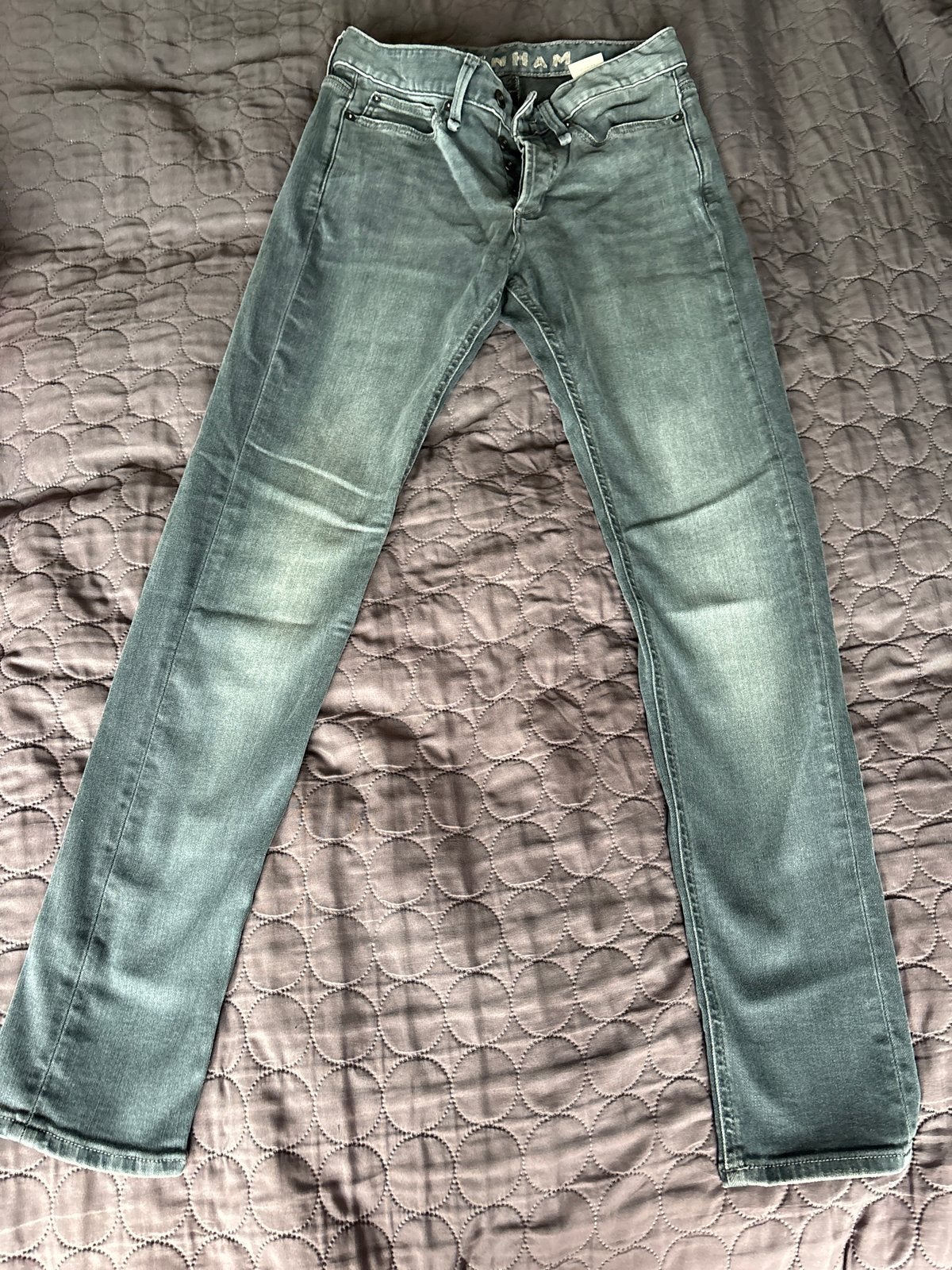 Denham Bolt Skinny Fit Jeans W28 L32, Ophalen of Verzenden, Gedragen, Grijs, W32 (confectie 46) of kleiner