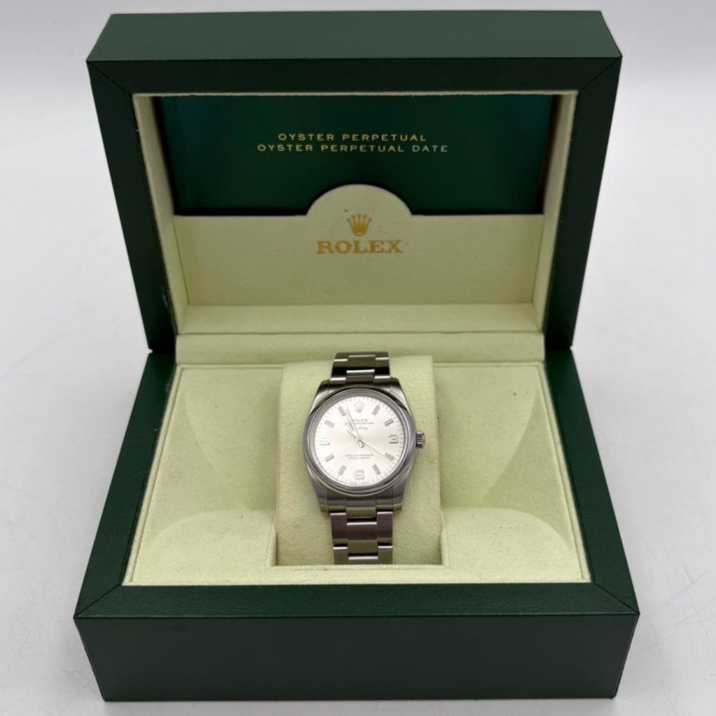 Rolex Air King 114200 Oyster Perpetual horloge - Full set, Flex Ltd., Zo goed als nieuw, https://flex.com/contact-us, Nobelstraat 10, 5807 GA Oostrum LB, Limburg, Nederland