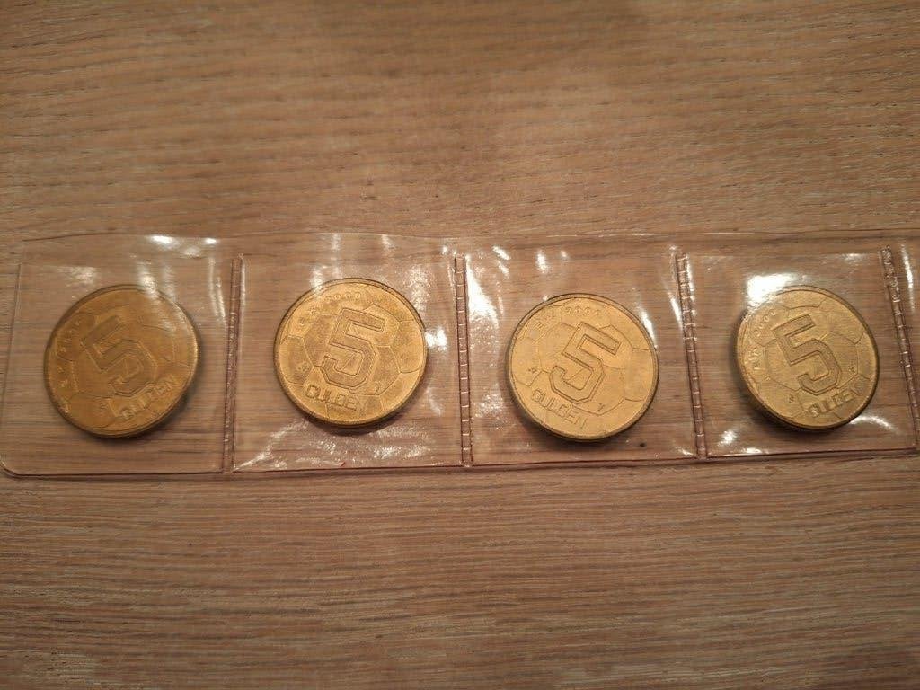 5 gulden EK 2000 3x, Ophalen of Verzenden, Koningin Beatrix, 5 gulden, Setje