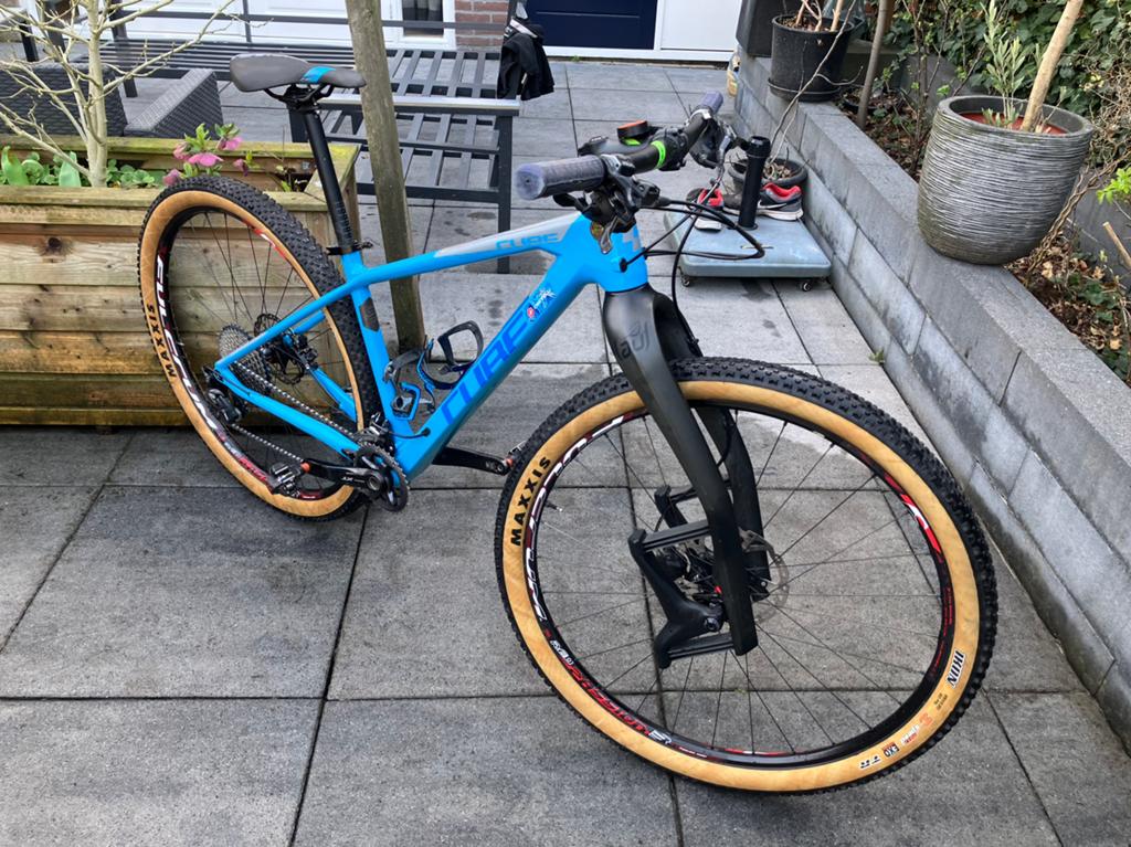 Hardtail Cube C62 full Carbon mtb/gravel/tourfiets, Gebruikt, Hardtail, Schijfrem, 53 tot 57 cm