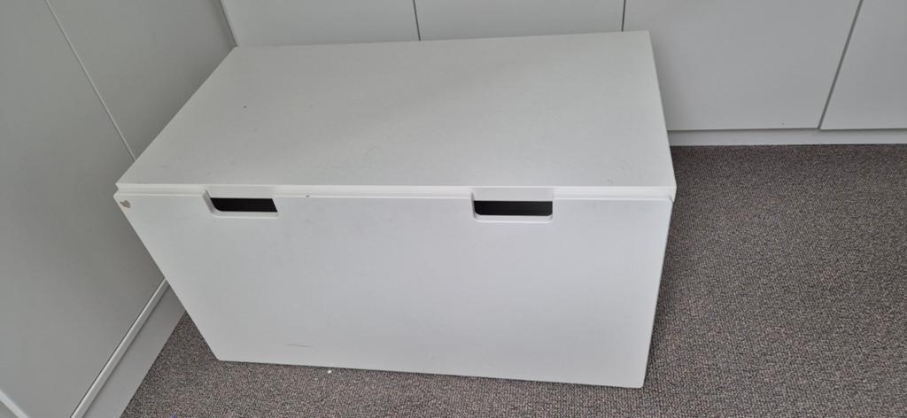 Witte IKEA Stuva kast met grote lade op wieltjes, Gebruikt, Kast, 50 tot 70 cm, 75 tot 100 cm