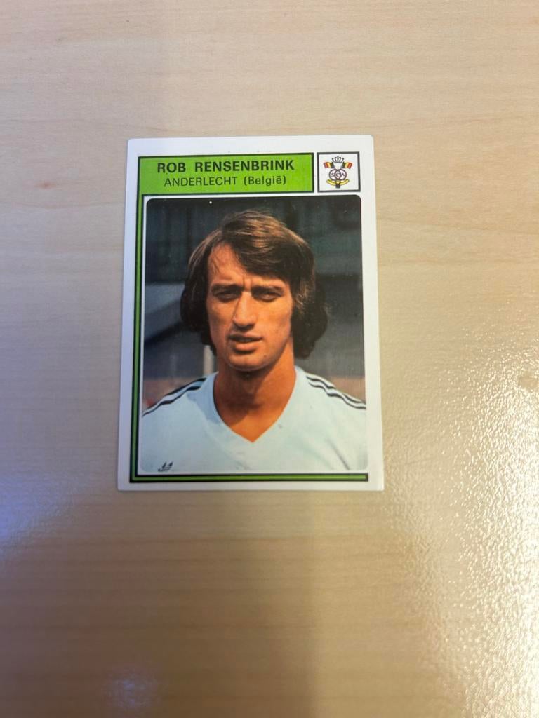Rob Rensenbrink Panini Voetbal 78 Sticker - Anderlecht, Ophalen of Verzenden, Zo goed als nieuw, Buitenlandse clubs, Poster, Plaatje of Sticker