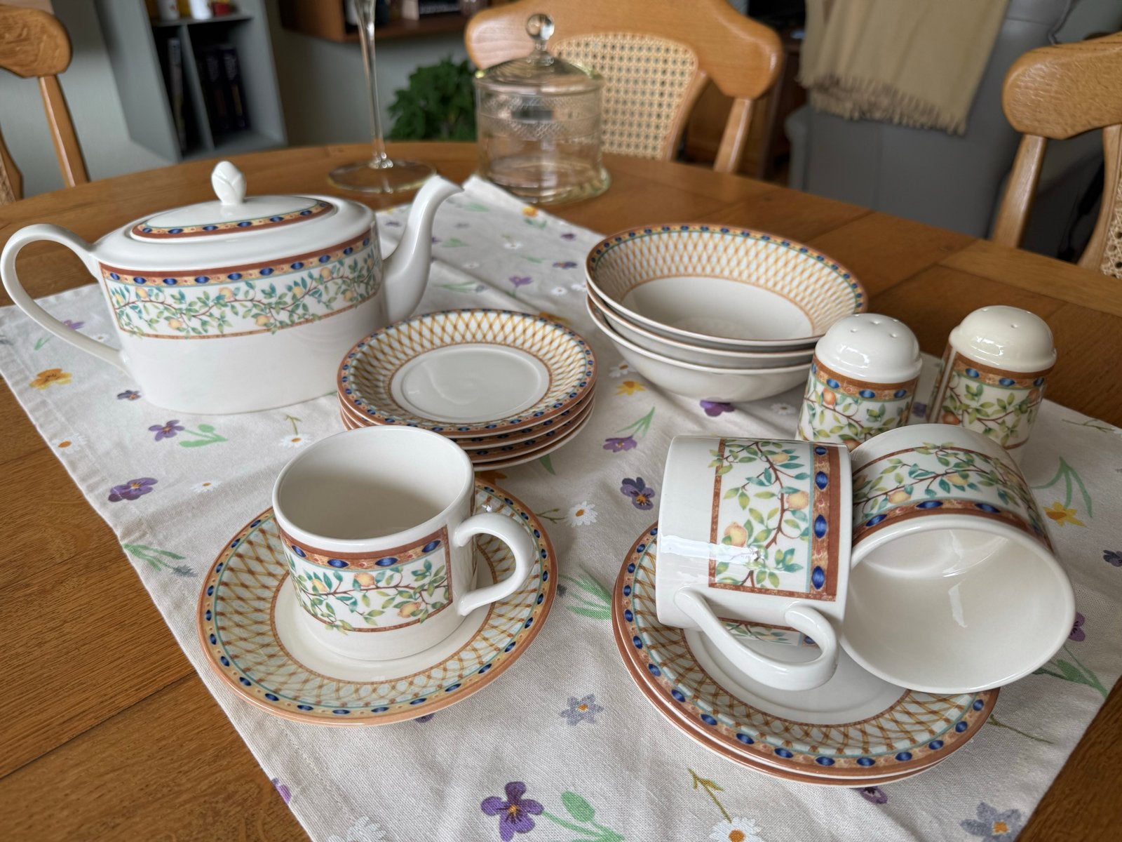 Johnson Bros England servies Lemon Tree., Gebruikt, Overige merken, Keramiek, Overige typen