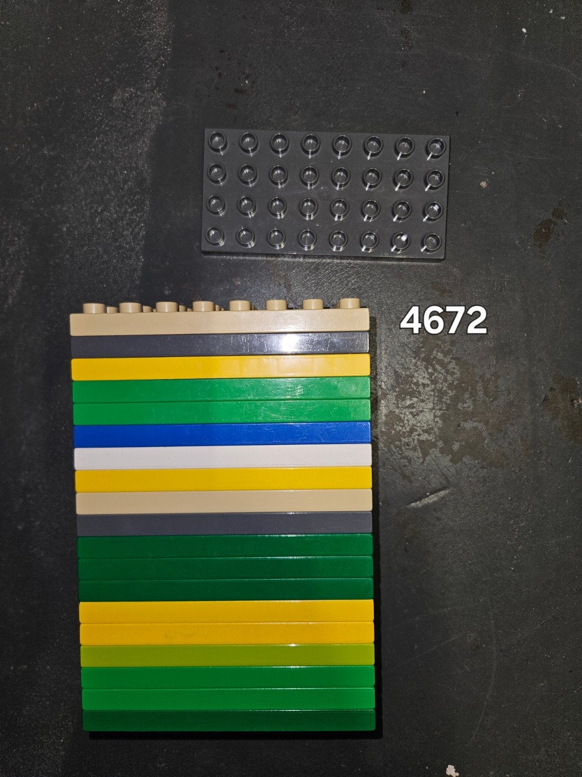 4672 Duplo grondplaatjes 4x8 nopjes, Kinderen en Baby's, Speelgoed | Duplo en Lego, Ophalen of Verzenden, Zo goed als nieuw, Duplo