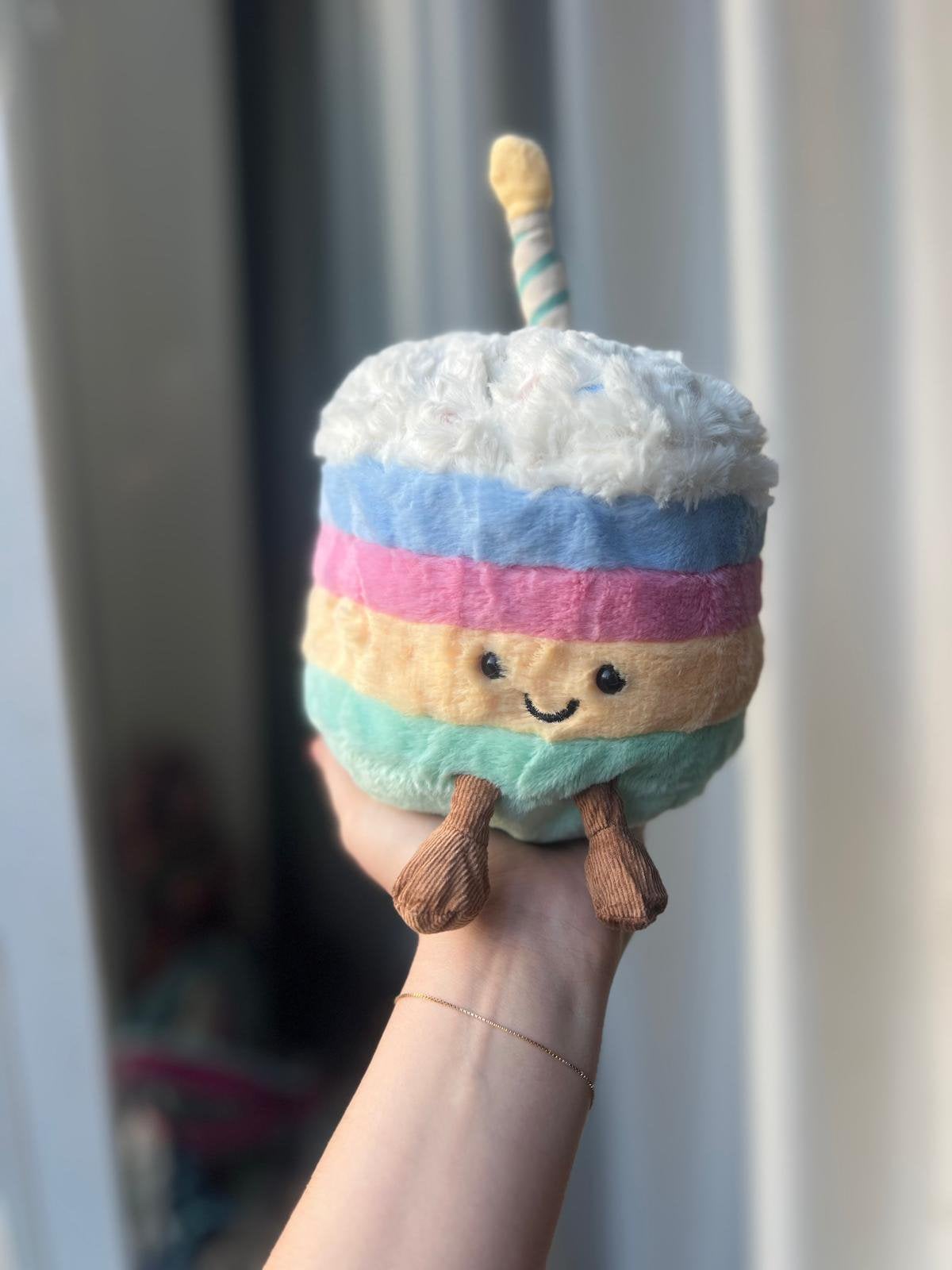 Rainbow Birthday Cake jellycat, Jellycat, Verzenden, Overige typen, Nieuw