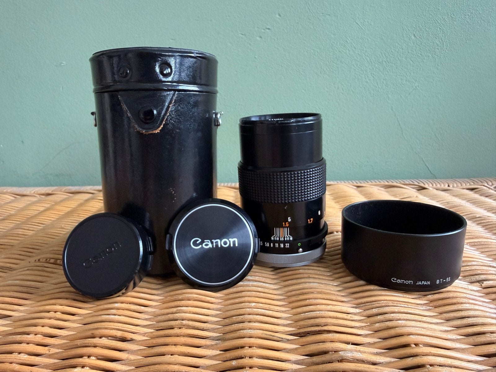 Canon FD 135mm 1:3.5 S.C. Telelens met originele case, Audio, Tv en Foto, Fotografie | Lenzen en Objectieven, Canon, Canon FD