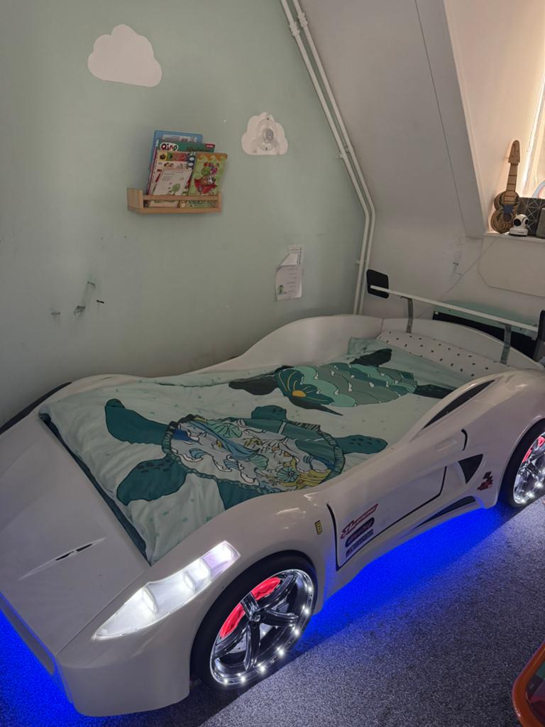 Autobed, Ophalen of Verzenden, Zo goed als nieuw, 180 cm of meer, 85 tot 100 cm