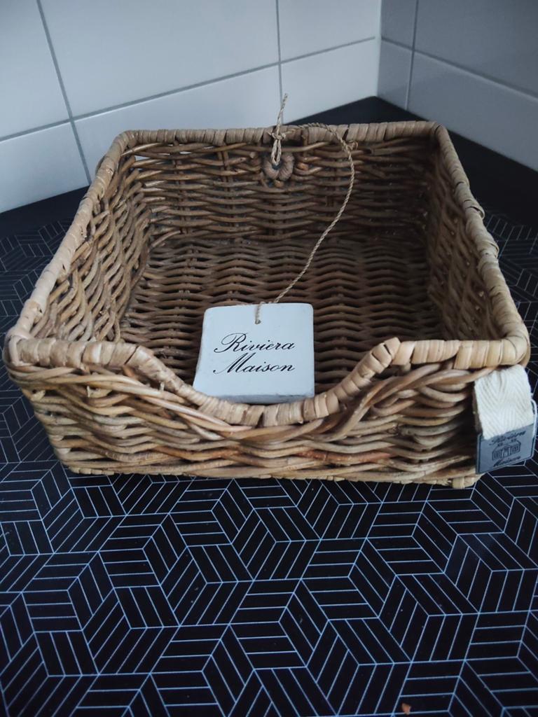 Riviera Maison rattan servetten houder, Ophalen of Verzenden, Zo goed als nieuw