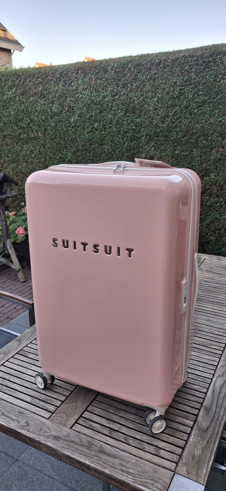 Suitsuit reiskoffer, Sieraden, Tassen en Uiterlijk, Ophalen, Hard kunststof, 45 tot 55 cm, Zo goed als nieuw