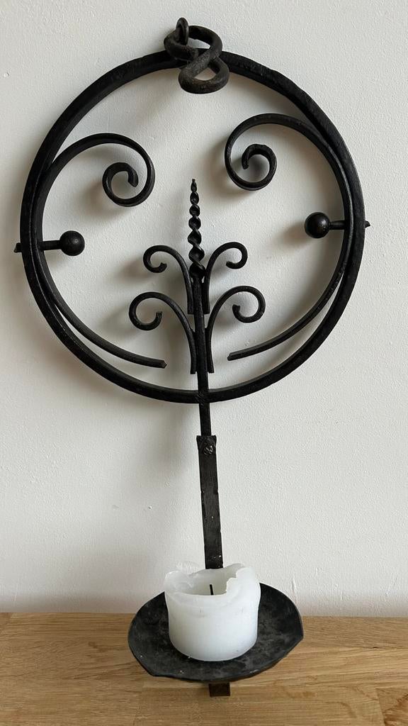 Kaarsenhouder voor aan de wand, Ophalen, Zo goed als nieuw