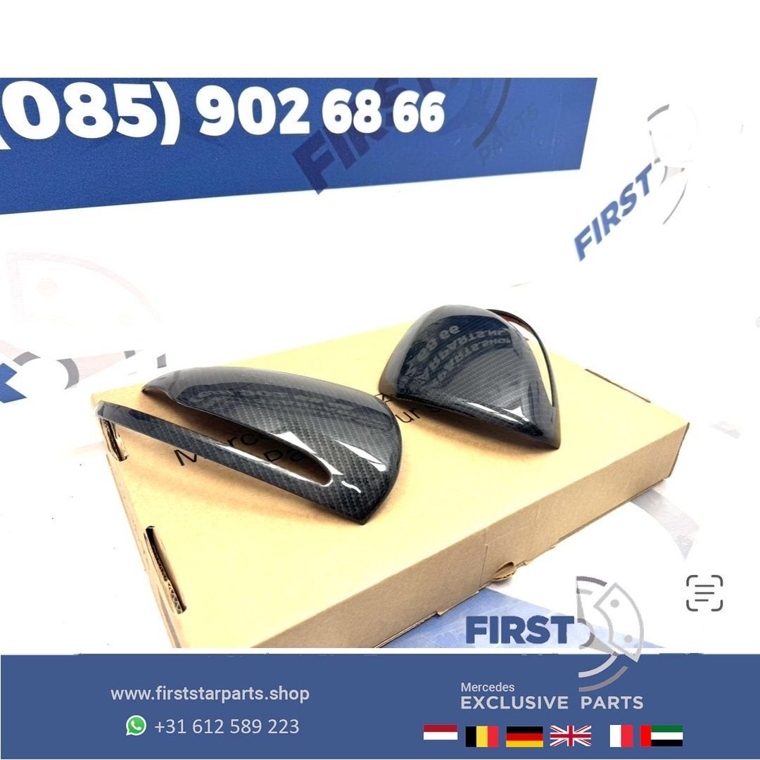 CARBON AMG SPIEGELKAP SET LINKS + RECHT Mercedes A45 CLA45 G, Auto-onderdelen, Spiegels, Gebruikt, -, Ophalen of Verzenden, -