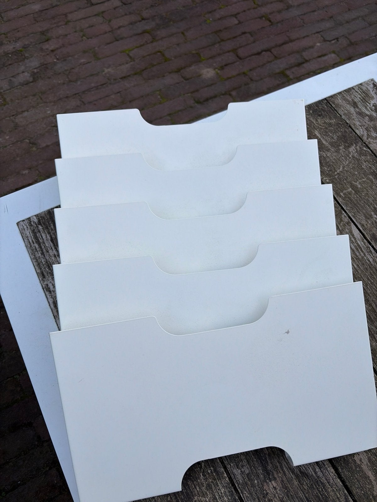 IKEA Kvissle documentenhouder - 5 stuks, Ophalen, Gebruikt, Metaal, Tijdschriftenrek