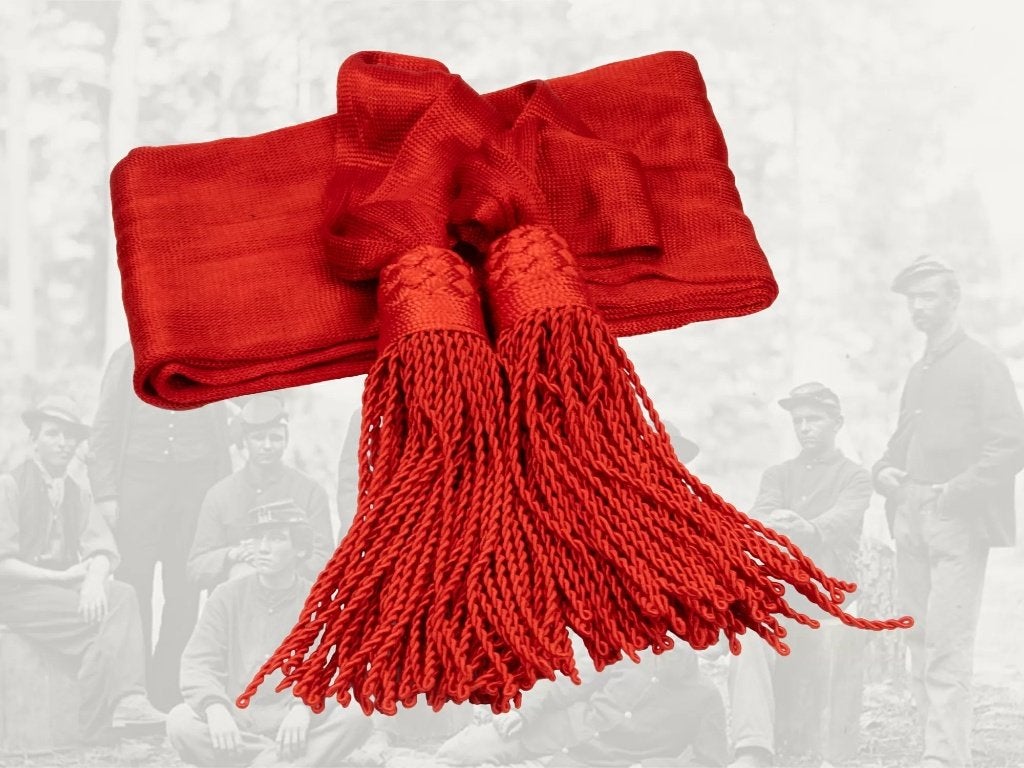 Sabelriem,Band,Cumberband,Rood,Officier, Verzenden, Landmacht, Amerika, Kleding of Schoenen