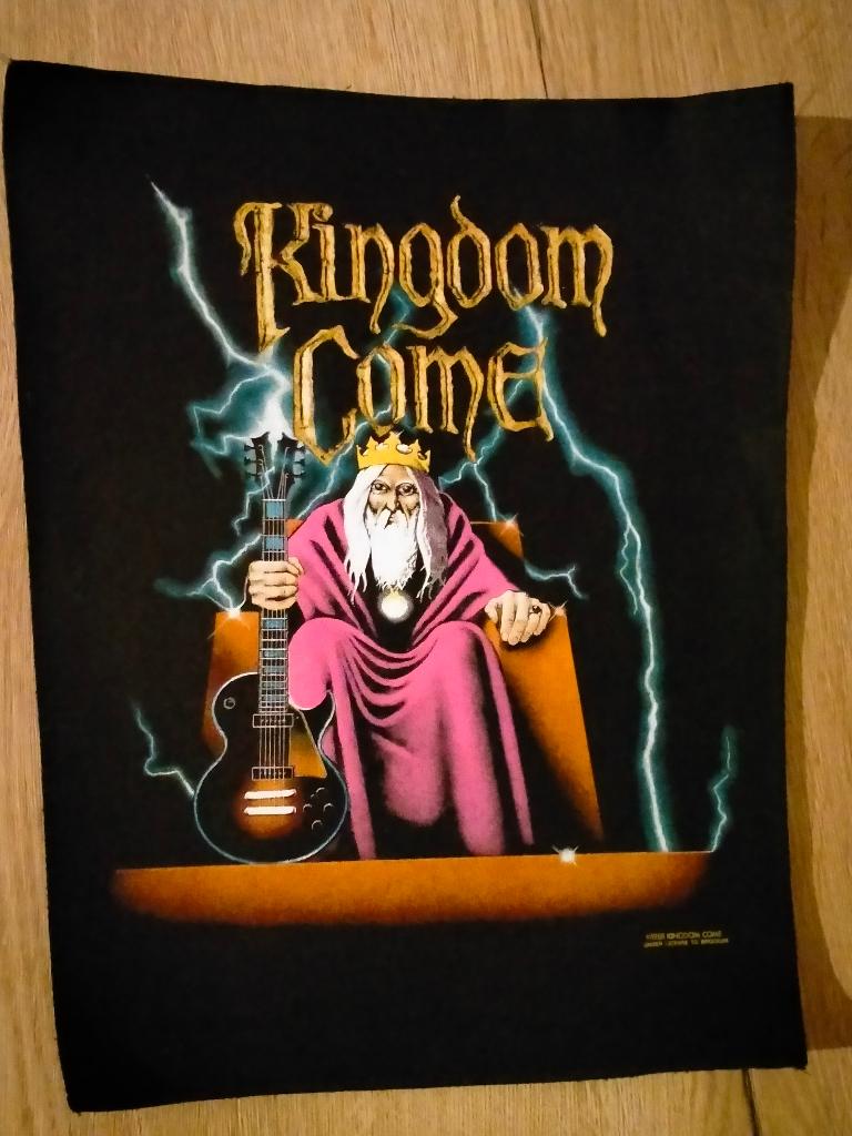 Kingdom Come 1988 vintage rock metal backpatch back patch, Ophalen of Verzenden, Zo goed als nieuw, Kleding